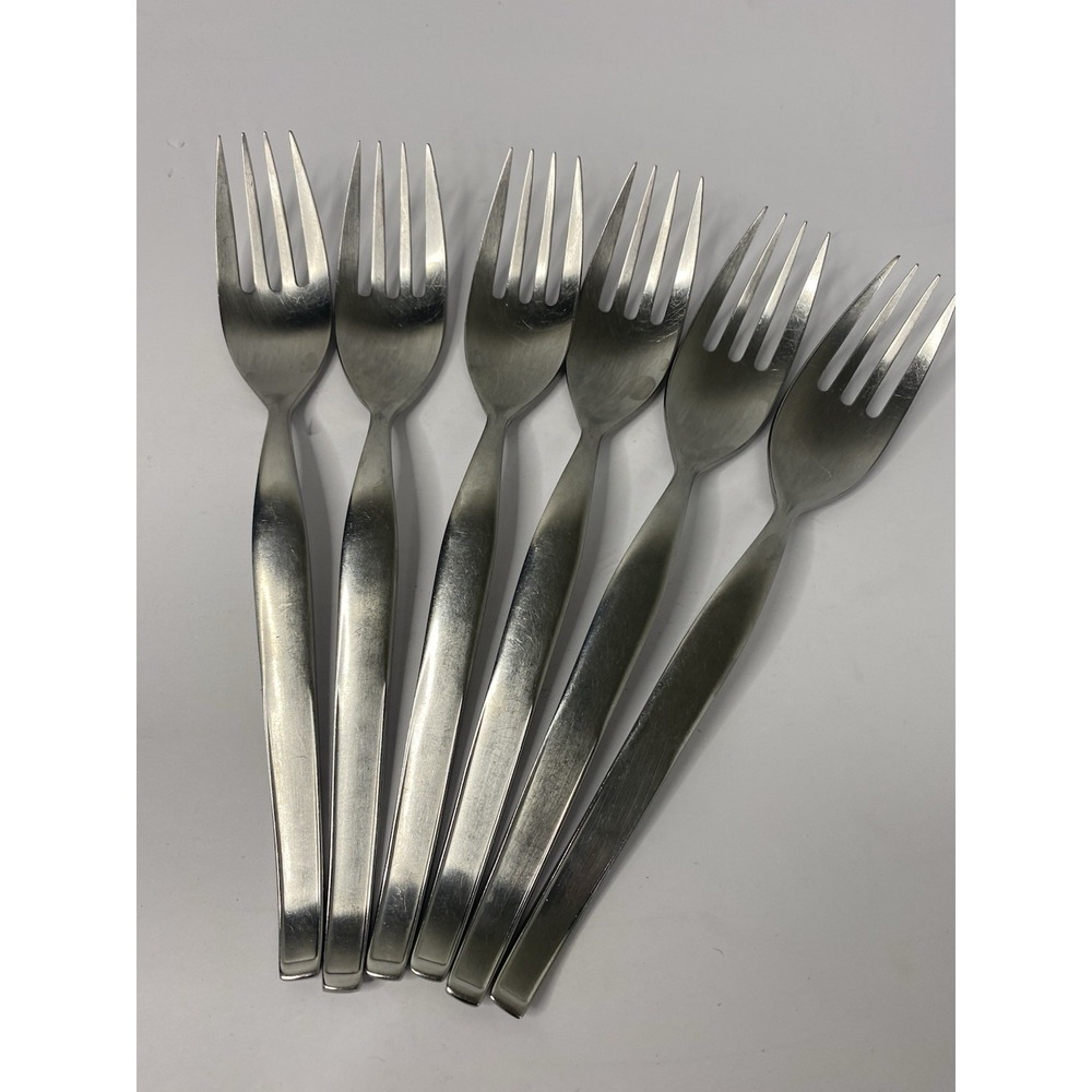 Noritake FANTASY 18/8 Stainless Japan NTK Dinner Forks 7 1/2" Lot Of 6